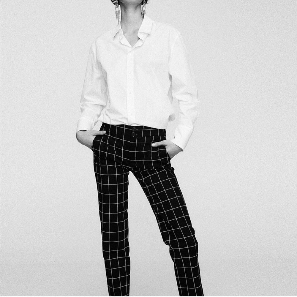 Mango suits window pane trousers berto